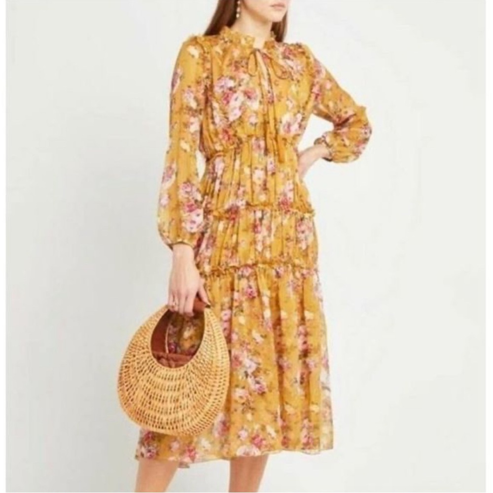 O.P.T Felicity Floral MIDI Dress